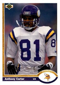 #236 Anthony Carter - Minnesota Vikings - 1991 Upper Deck Football
