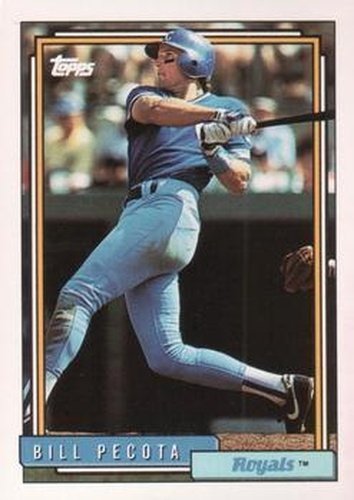 #236 Bill Pecota - Kansas City Royals - 1992 Topps Baseball