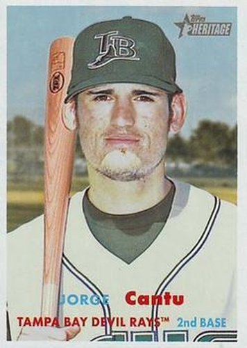 #236 Jorge Cantu - Tampa Bay Devil Rays - 2006 Topps Heritage Baseball