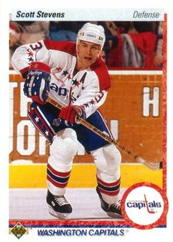 #236 Scott Stevens - Washington Capitals - 1990-91 Upper Deck Hockey