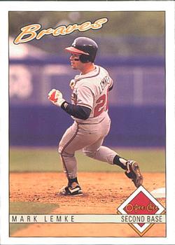 #236 Mark Lemke - Atlanta Braves - 1993 O-Pee-Chee Baseball