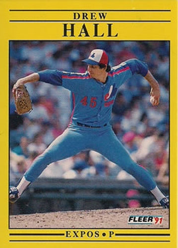 #236 Drew Hall - Montreal Expos - 1991 Fleer Baseball