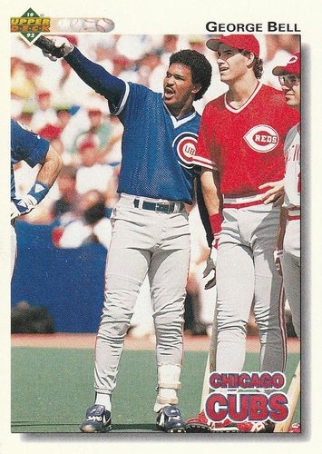 #236 George Bell - Chicago Cubs - 1992 Upper Deck Baseball