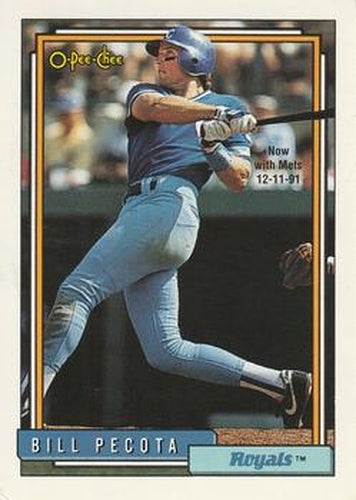 #236 Bill Pecota - New York Mets - 1992 O-Pee-Chee Baseball