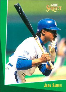 #237 Juan Samuel - Kansas City Royals - 1993 Select Baseball