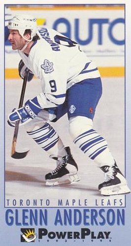#237 Glenn Anderson - Toronto Maple Leafs - 1993-94 Fleer PowerPlay Hockey