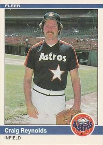 #237 Craig Reynolds - Houston Astros - 1984 Fleer Baseball