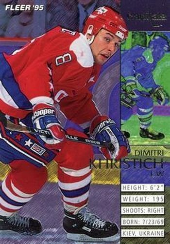 #237 Dimitri Khristich - Washington Capitals - 1994-95 Fleer Hockey