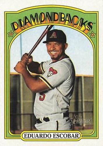 #237 Eduardo Escobar - Arizona Diamondbacks - 2021 Topps Heritage Baseball
