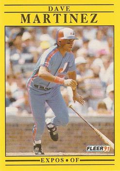 #237 Dave Martinez - Montreal Expos - 1991 Fleer Baseball