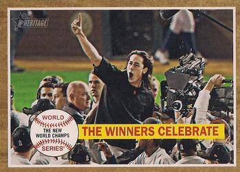 #237 The Winners Celebrate - San Francisco Giants - 2011 Topps Heritage Baseball