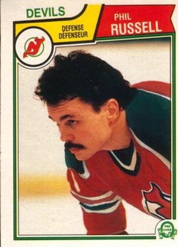 #237 Phil Russell - New Jersey Devils - 1983-84 O-Pee-Chee Hockey