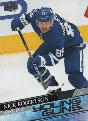#237 Nick Robertson - Toronto Maple Leafs - 2020-21 Upper Deck Hockey
