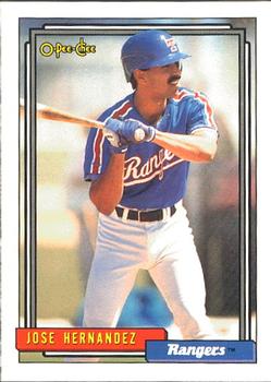 #237 Jose Hernandez - Texas Rangers - 1992 O-Pee-Chee Baseball