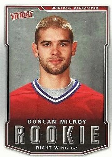 #238 Duncan Milroy - Montreal Canadiens - 2007-08 Upper Deck Victory Hockey