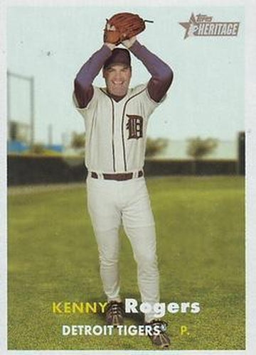 #238 Kenny Rogers - Detroit Tigers - 2006 Topps Heritage Baseball