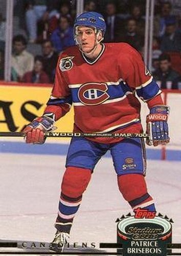 #238 Patrice Brisebois - Montreal Canadiens - 1992-93 Stadium Club Hockey