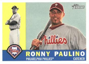 #238 Ronny Paulino - Philadelphia Phillies - 2009 Topps Heritage Baseball