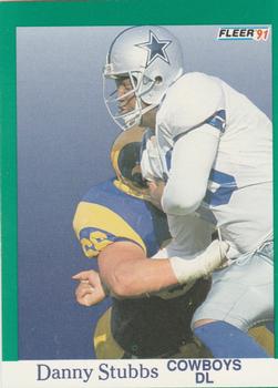 #238 Danny Stubbs - Dallas Cowboys - 1991 Fleer Football