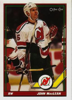 #239 John MacLean - New Jersey Devils - 1991-92 O-Pee-Chee Hockey