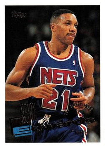 #239 Kevin Edwards - New Jersey Nets - 1995-96 Topps Basketball