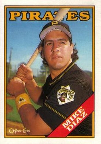 #239 Mike Diaz - Pittsburgh Pirates - 1988 O-Pee-Chee Baseball