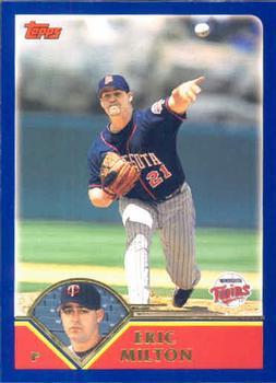 #239 Eric Milton - Minnesota Twins - 2003 Topps Baseball