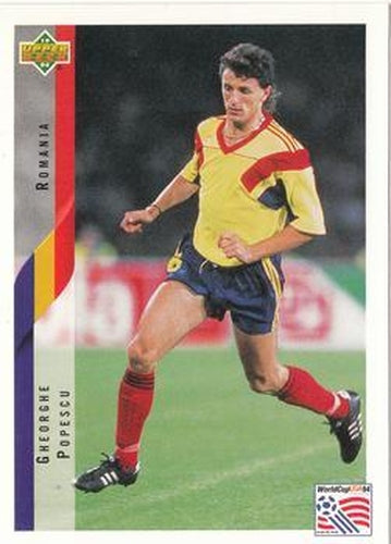 #239 Gheorghe Popescu - Romania - 1994 Upper Deck World Cup Contenders English/Spanish Soccer