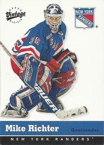 #239 Mike Richter - New York Rangers - 2000-01 Upper Deck Vintage Hockey