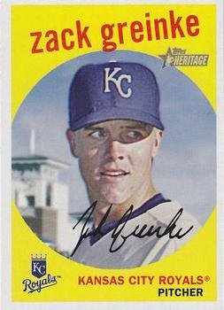 #239 Zack Greinke - Kansas City Royals - 2008 Topps Heritage Baseball
