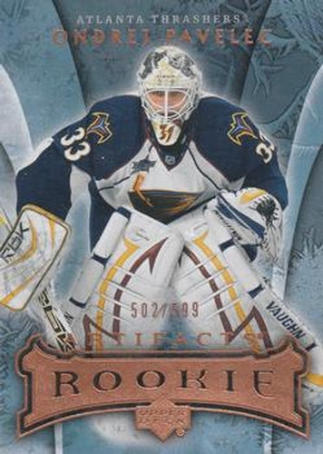 #239 Ondrej Pavelec - Atlanta Thrashers - 2007-08 Upper Deck Artifacts Hockey