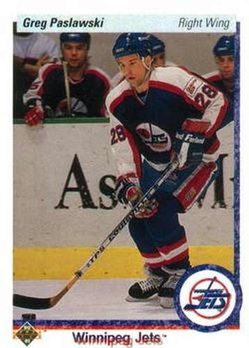 #239 Greg Paslawski - Winnipeg Jets - 1990-91 Upper Deck Hockey