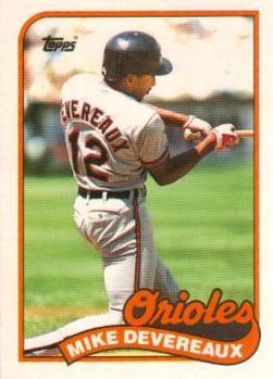 #23T Mike Devereaux - Baltimore Orioles - 1989 Topps Traded Baseball