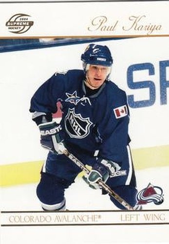 #23 Paul Kariya - Colorado Avalanche - 2003-04 Pacific Supreme Hockey