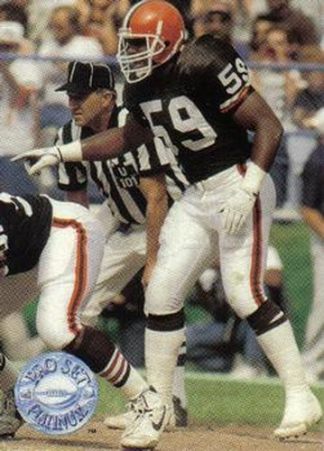 #23 Mike Johnson - Cleveland Browns - 1991 Pro Set Platinum Football