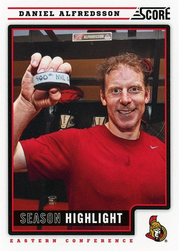 #23 Daniel Alfredsson - Ottawa Senators - 2012-13 Score Hockey