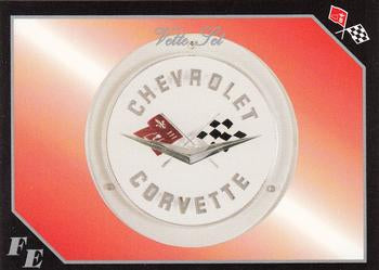 #23 Corvette Flag Emblem # 3 of 16 - 1991 Collect-A-Card Vette Set