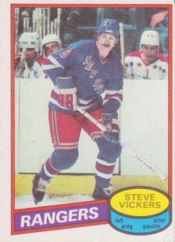 #23 Steve Vickers - New York Rangers - 1980-81 O-Pee-Chee Hockey