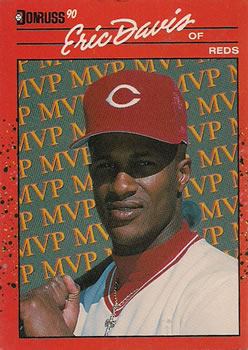 #BC-23 Eric Davis - Cincinnati Reds - 1990 Donruss Baseball - Bonus MVP's