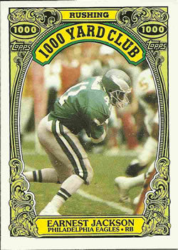 #23 Earnest Jackson - Philadelphia Eagles - 1986 Topps Football - 1000 Yard Club