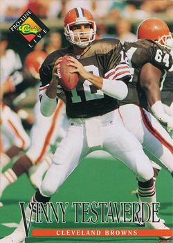 #23 Vinny Testaverde - Cleveland Browns - 1994 Pro Line Live Football