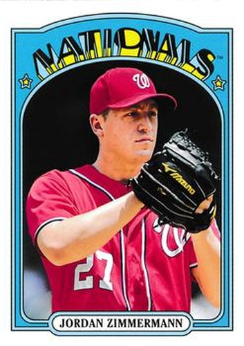 #23 Jordan Zimmermann - Washington Nationals - 2013 Topps Archives Baseball