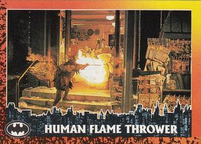 #23 Human Flame Thrower - 1992 Topps Batman Returns