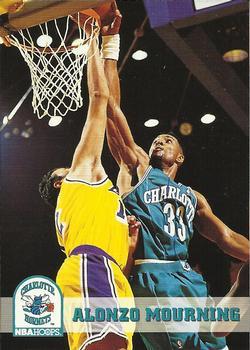 #23 Alonzo Mourning - Charlotte Hornets - 1993-94 Hoops Basketball