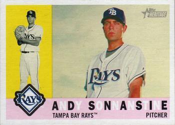 #23 Andy Sonnanstine - Tampa Bay Rays - 2009 Topps Heritage Baseball