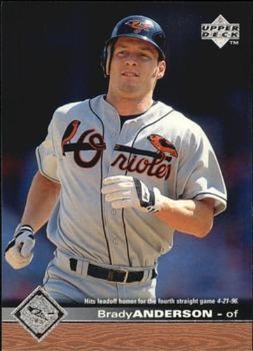#23 Brady Anderson Baltimore Orioles 1997 Upper Deck Baseball