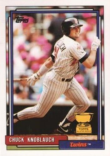 #23 Chuck Knoblauch - Minnesota Twins - 1992 Topps Baseball