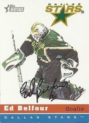 #23 Ed Belfour - Dallas Stars - 2000-01 Topps Heritage Hockey