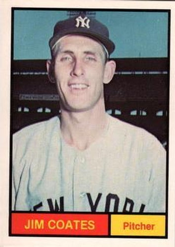 #23 Jim Coates - New York Yankees -1982 Galasso 1961 World Champions New York Yankees Baseball