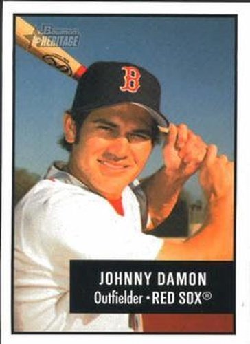 #23 Johnny Damon - Boston Red Sox - 2003 Bowman Heritage Baseball